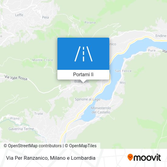 Mappa Via Per Ranzanico