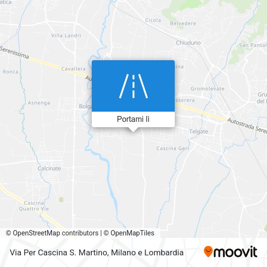 Mappa Via Per Cascina S. Martino