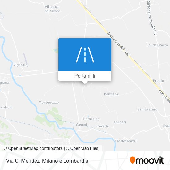 Mappa Via C. Mendez