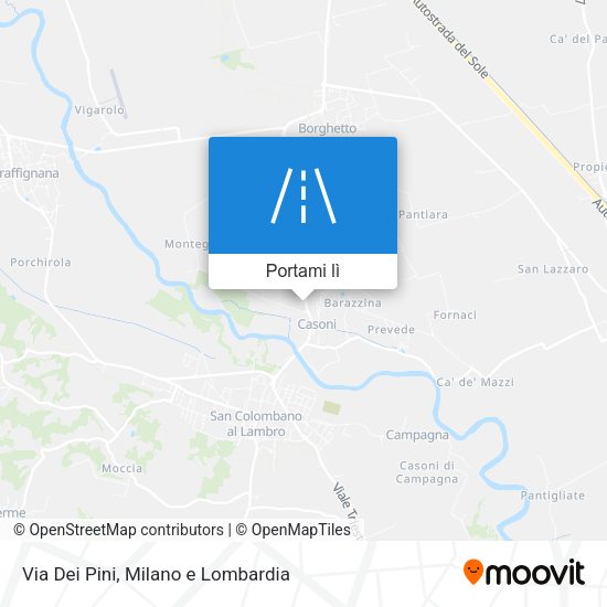 Mappa Via Dei Pini