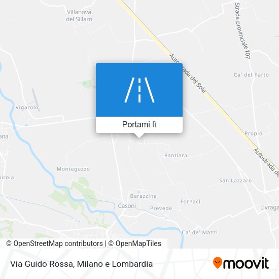 Mappa Via Guido Rossa