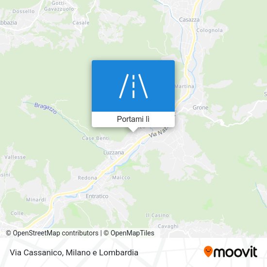 Mappa Via Cassanico