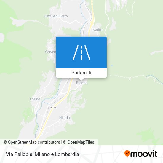 Mappa Via Pallobia