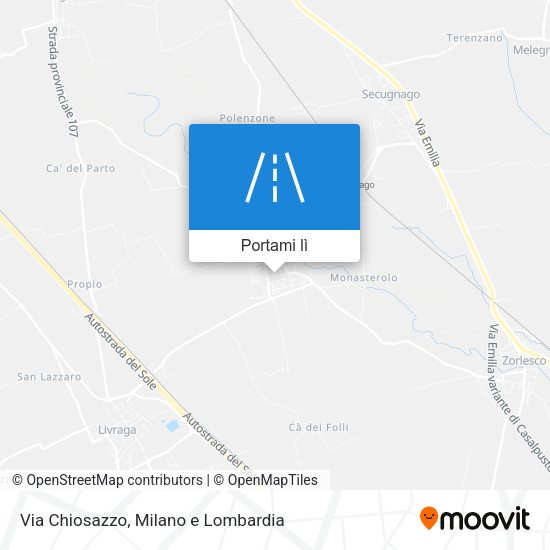 Mappa Via Chiosazzo