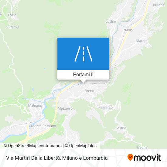 Mappa Via Martiri Della Libertà