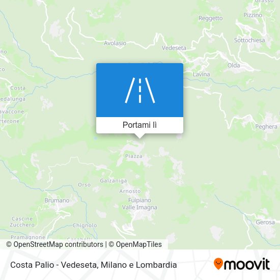 Mappa Costa Palio - Vedeseta