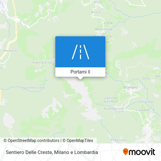 Mappa Sentiero Delle Creste