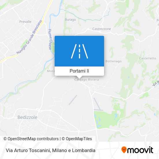 Mappa Via Arturo Toscanini