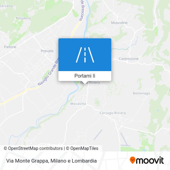 Mappa Via Monte Grappa