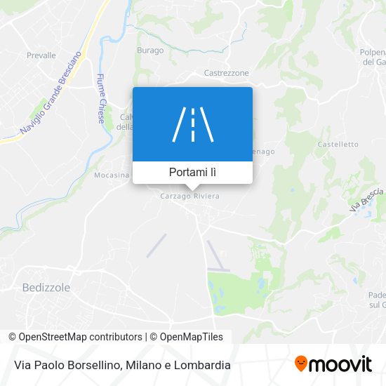 Mappa Via Paolo Borsellino