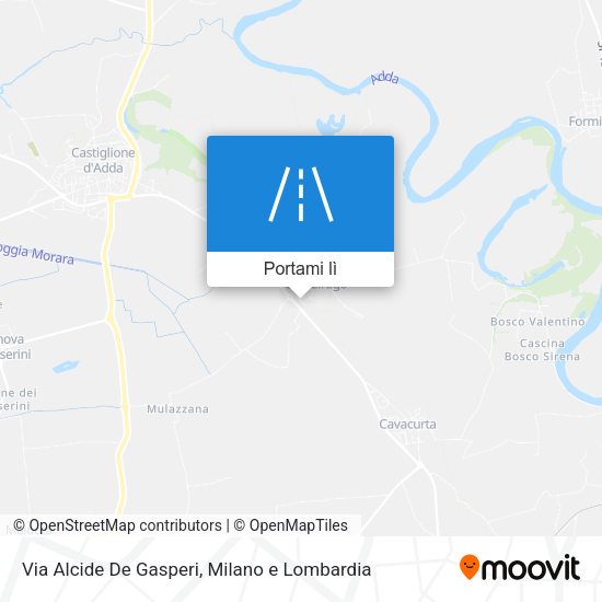 Mappa Via Alcide De Gasperi