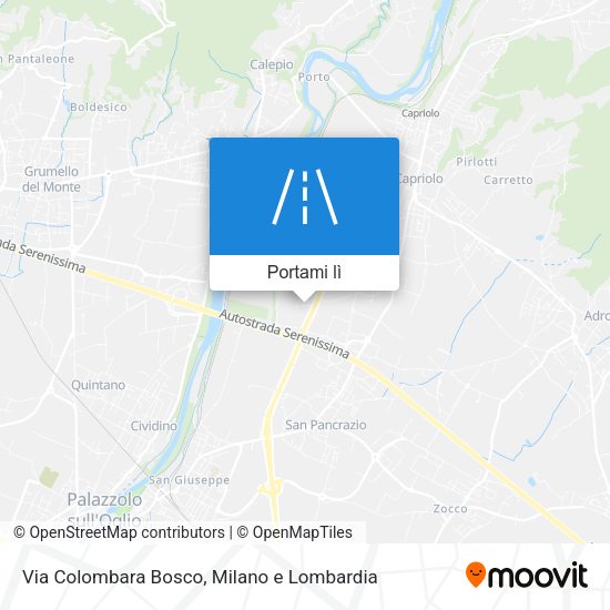Mappa Via Colombara Bosco