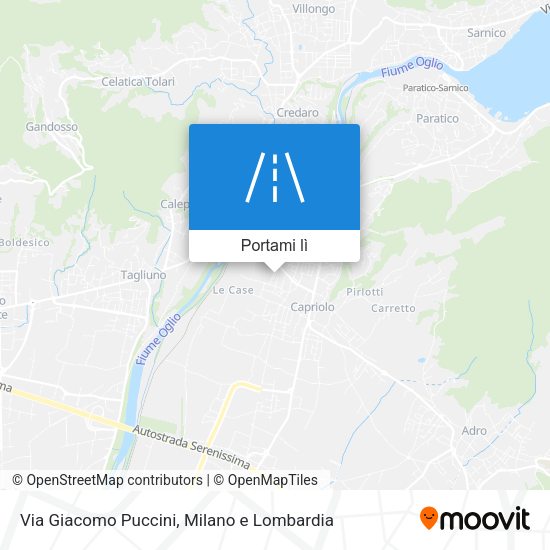 Mappa Via Giacomo Puccini