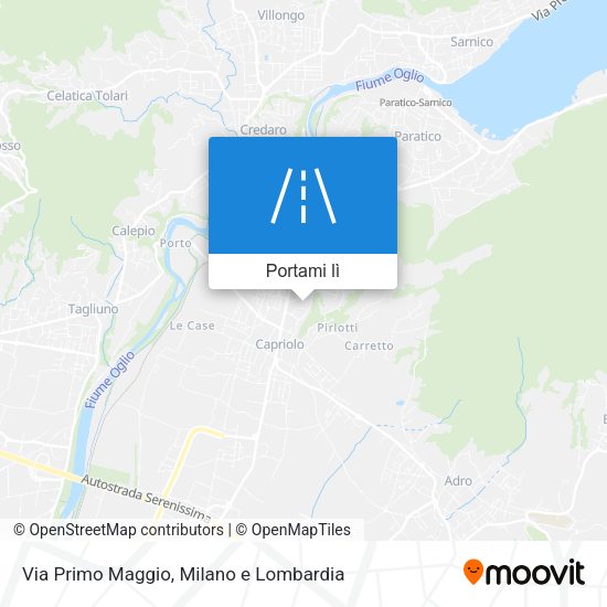 Mappa Via Primo Maggio