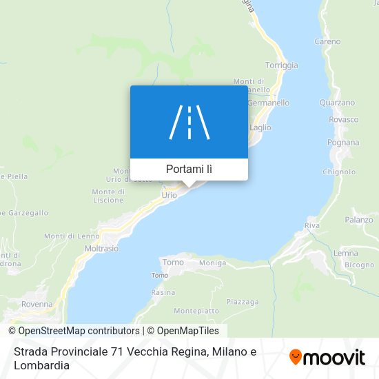Mappa Strada Provinciale 71 Vecchia Regina