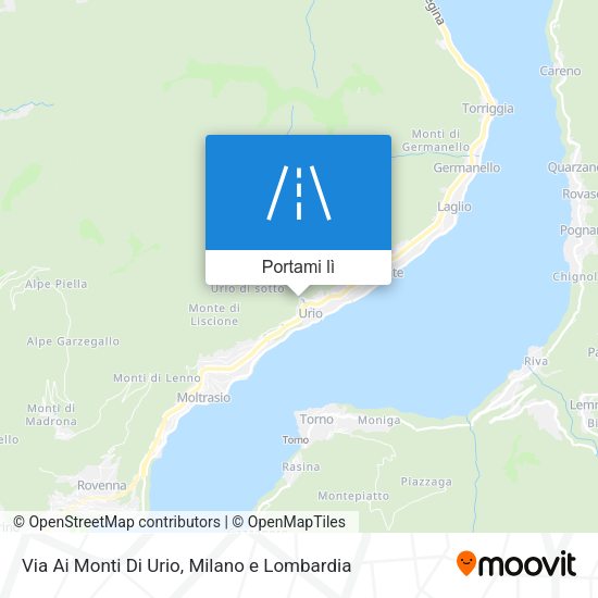 Mappa Via Ai Monti Di Urio