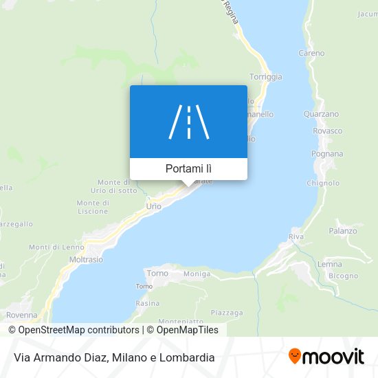 Mappa Via Armando Diaz