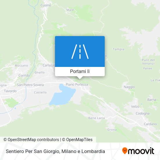 Mappa Sentiero Per San Giorgio
