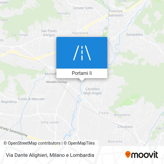 Mappa Via Dante Alighieri
