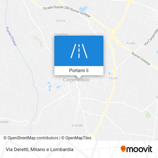 Mappa Via Deretti