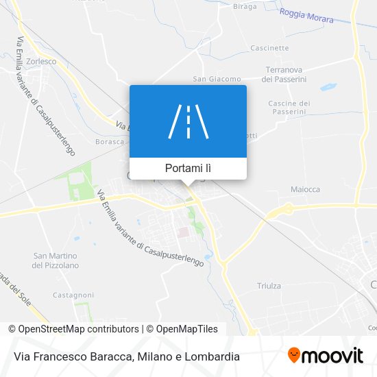 Mappa Via Francesco Baracca