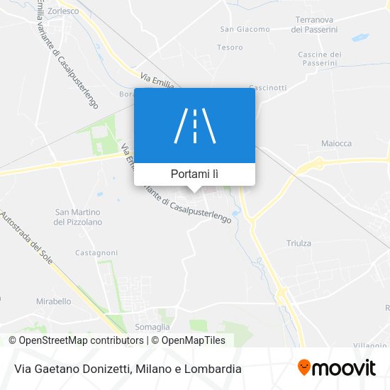 Mappa Via Gaetano Donizetti