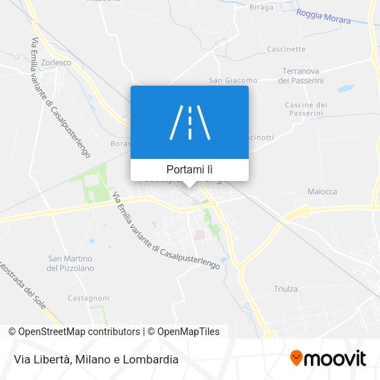 Mappa Via Libertà