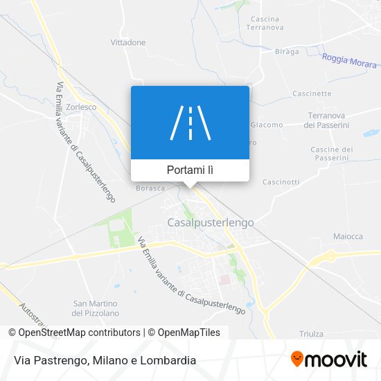 Mappa Via Pastrengo