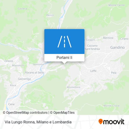Mappa Via Lungo Ronna
