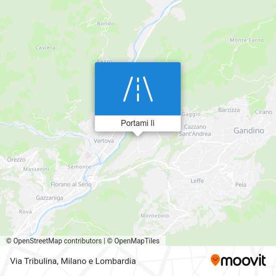 Mappa Via Tribulina