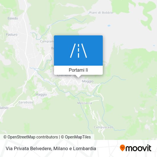 Mappa Via Privata Belvedere