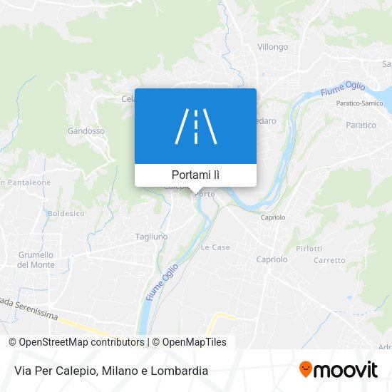 Mappa Via Per Calepio