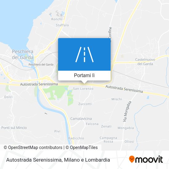 Mappa Autostrada Serenissima