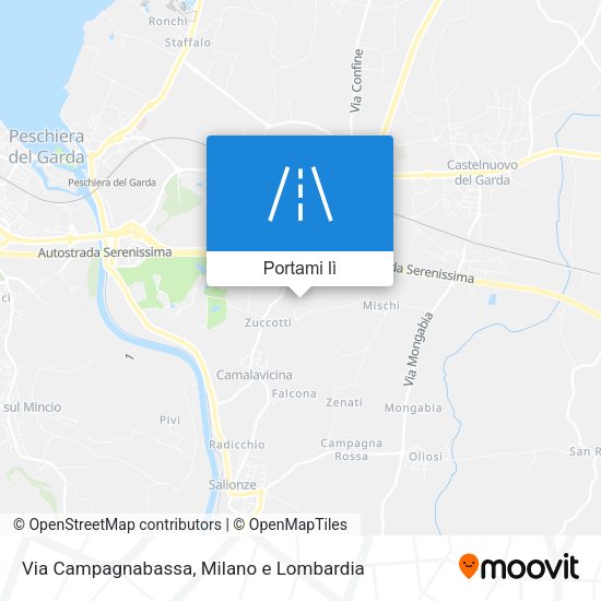 Mappa Via Campagnabassa