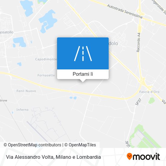 Mappa Via Alessandro Volta