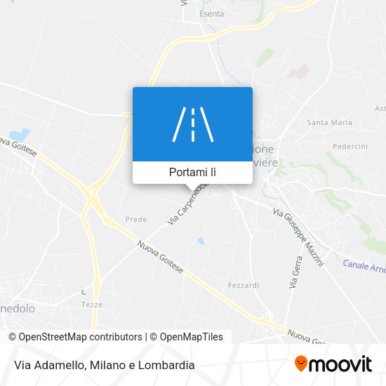 Mappa Via Adamello