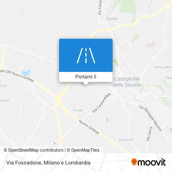 Mappa Via Fossadone