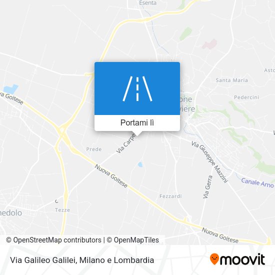 Mappa Via Galileo Galilei