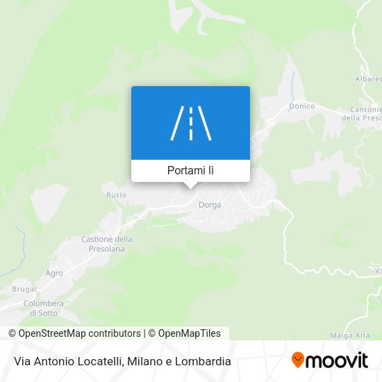 Mappa Via Antonio Locatelli