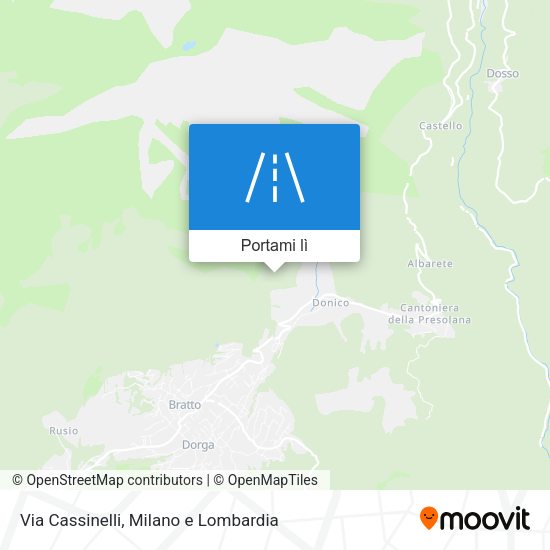 Mappa Via Cassinelli