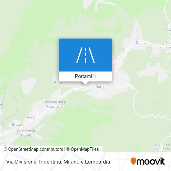 Mappa Via Divisione Tridentina