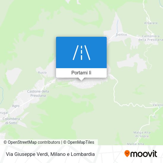 Mappa Via Giuseppe Verdi