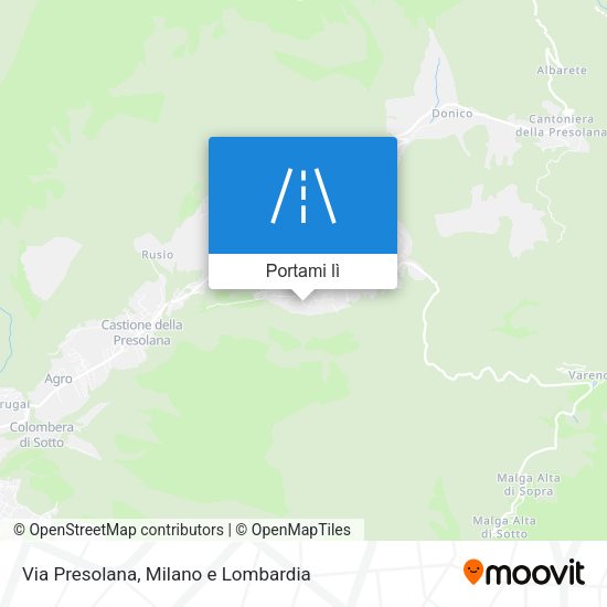 Mappa Via Presolana