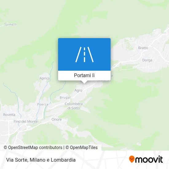 Mappa Via Sorte