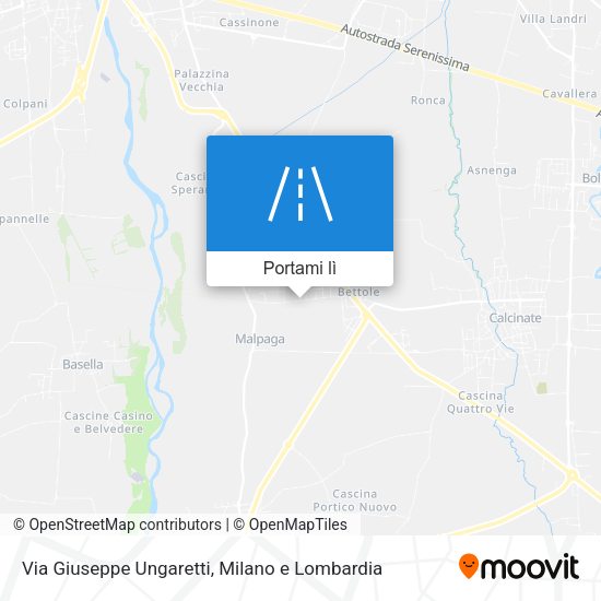 Mappa Via Giuseppe Ungaretti