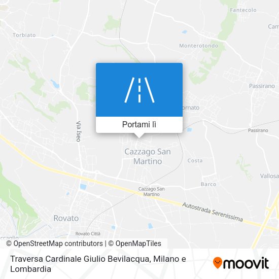 Mappa Traversa Cardinale Giulio Bevilacqua
