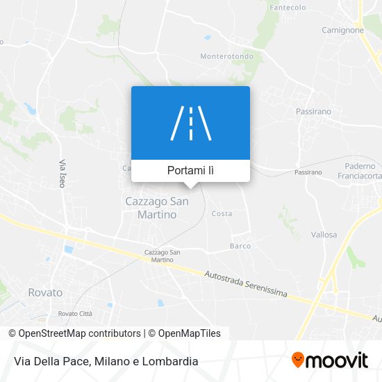 Mappa Via Della Pace