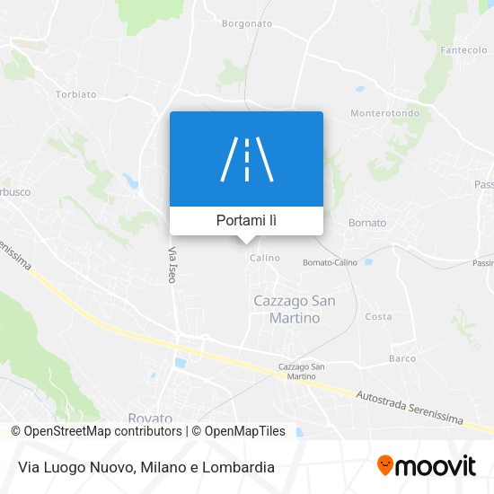 Mappa Via Luogo Nuovo
