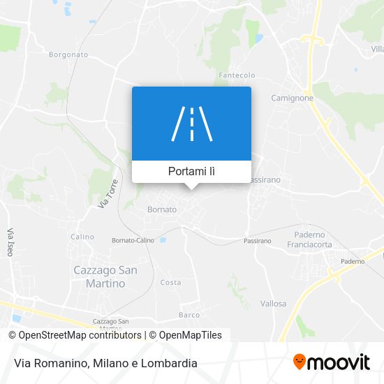 Mappa Via Romanino