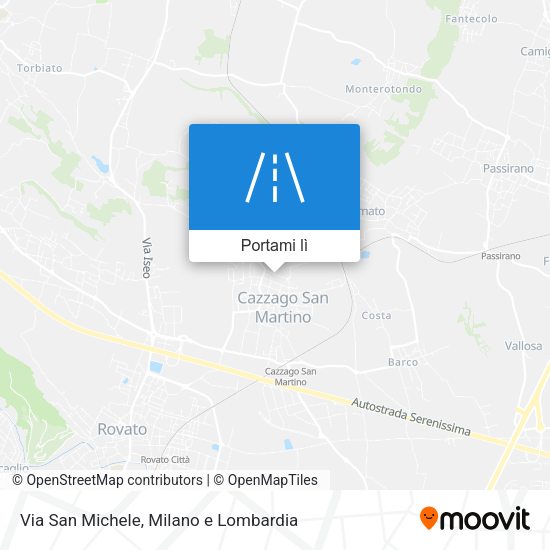 Mappa Via San Michele